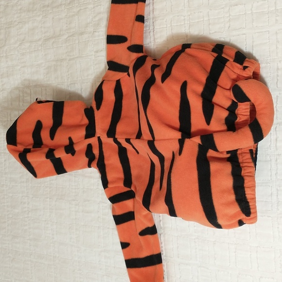 Tiger Halloween Costume, Carter's Size 3 To 6 Months, Fleece Zip Up Hoodie - Picture 6 of 6